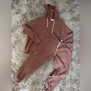 aerie waffle lounge set